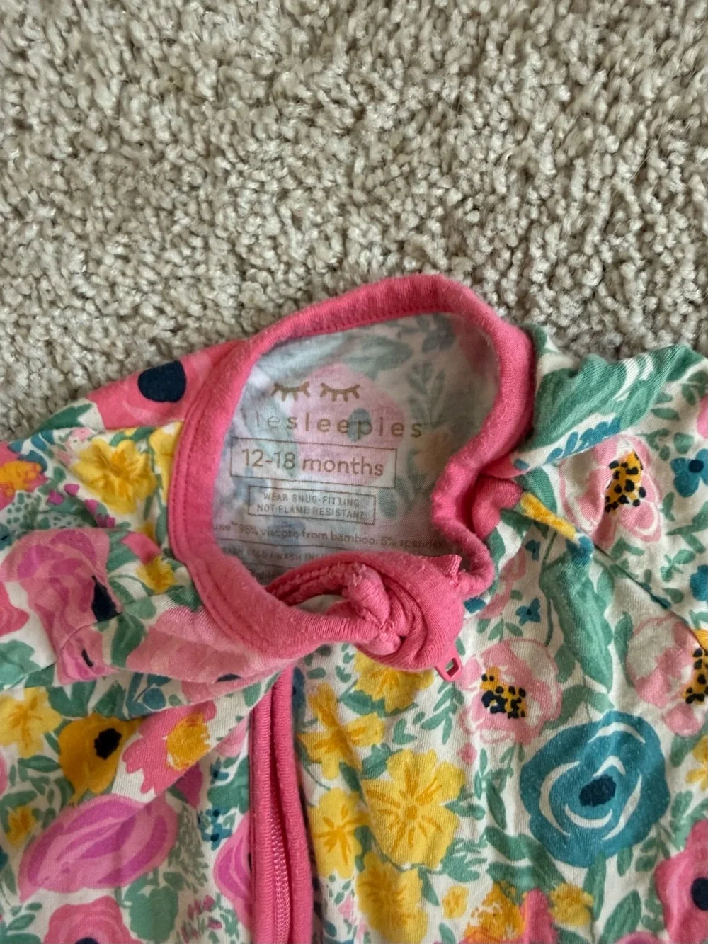Little Sleepies secret garden zippy pajamas